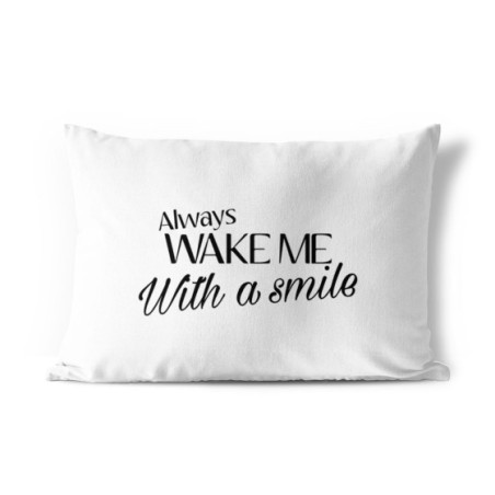 Federa personalizzabile con nome always wake me with a smile