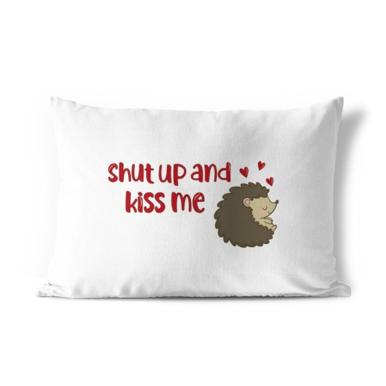 Federa personalizzabile con nome riccio shut up and kiss me Love