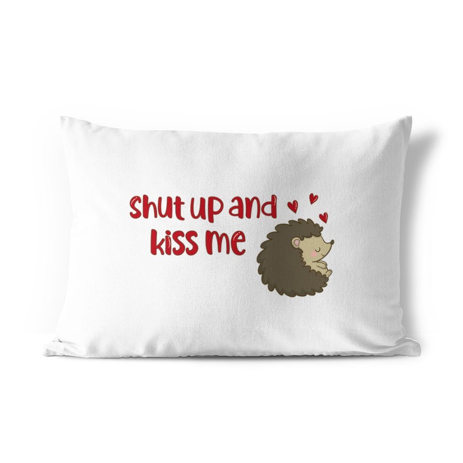 Federa personalizzabile con nome riccio shut up and kiss me Love