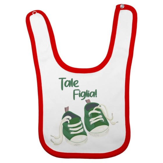 Bavaglino neonato tale figlia tale figlio all star Per la famiglia