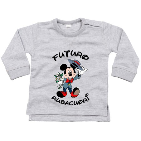 Felpa neonato futuro rubacuori con topolino