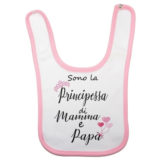 Bavaglino neonata sono la principessa di mamma e papà Per la famiglia