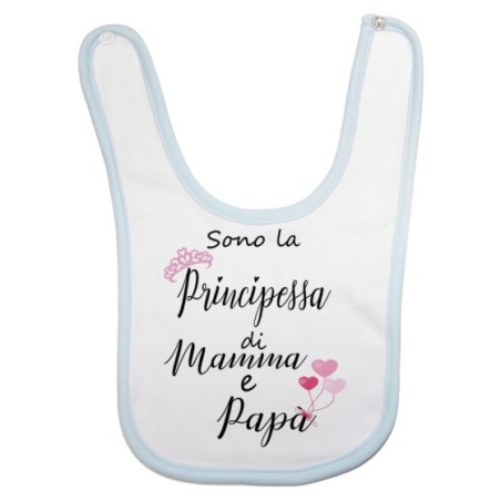 Bavaglino neonata sono la principessa di mamma e papà Per la famiglia