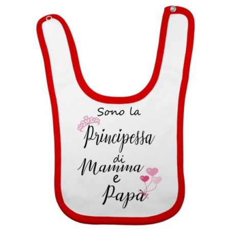 Bavaglino neonata sono la principessa di mamma e papà Per la famiglia