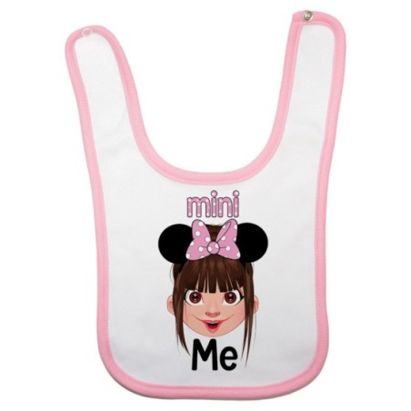 Bavaglino neonata mini me minnie mouse