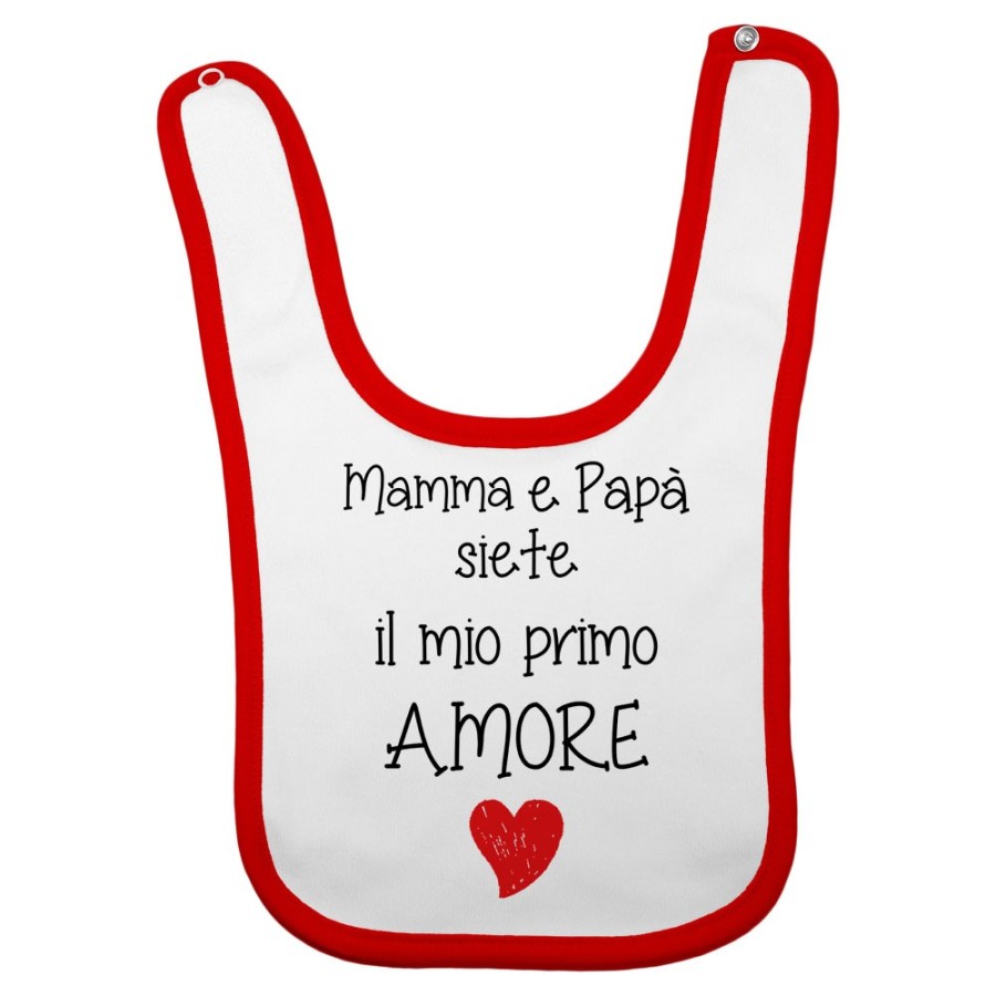 Bavaglino neonato mamma e papà siete il mio primo amore Per la famiglia