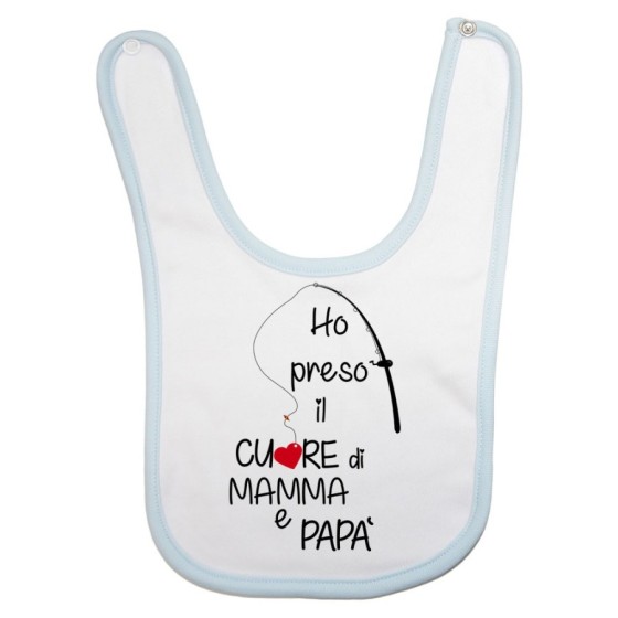 Bavaglino neonato ho preso il cuore di mamma e papà Per la famiglia