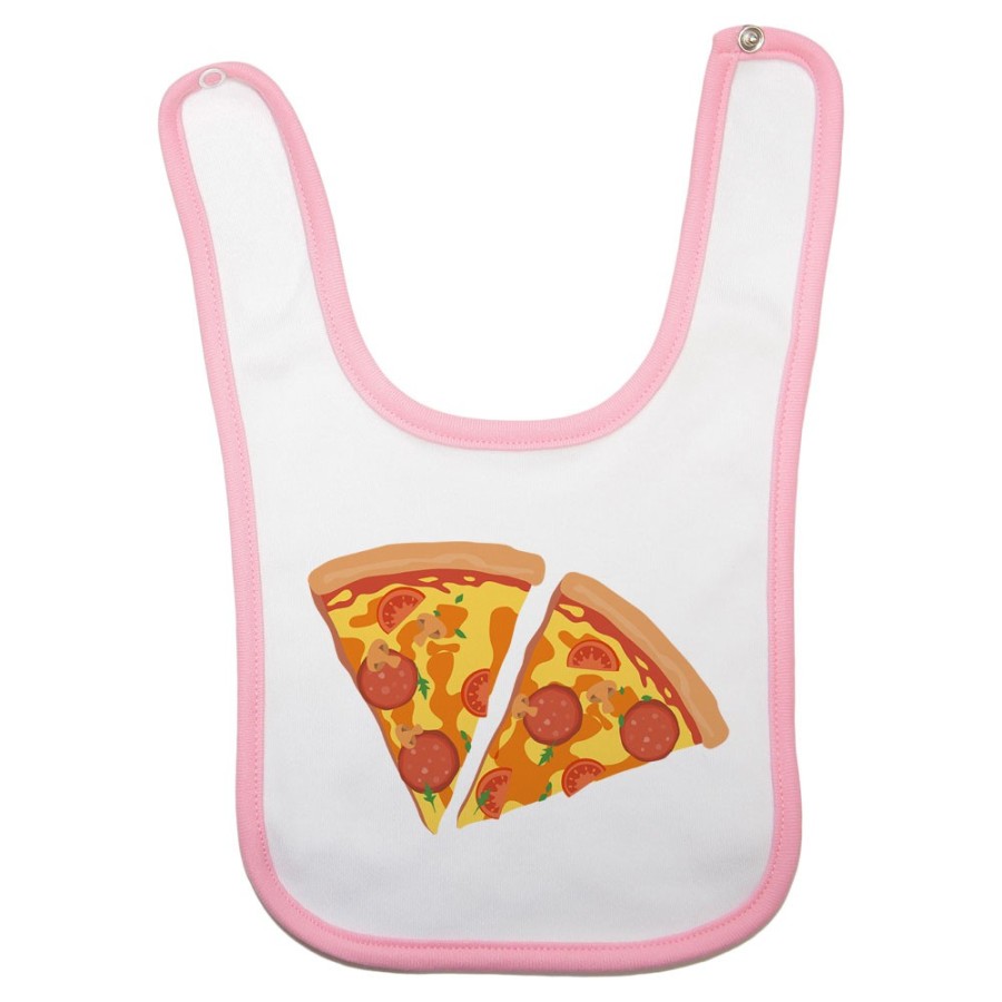 Bavaglino neonato due spicchi di pizza Per la famiglia