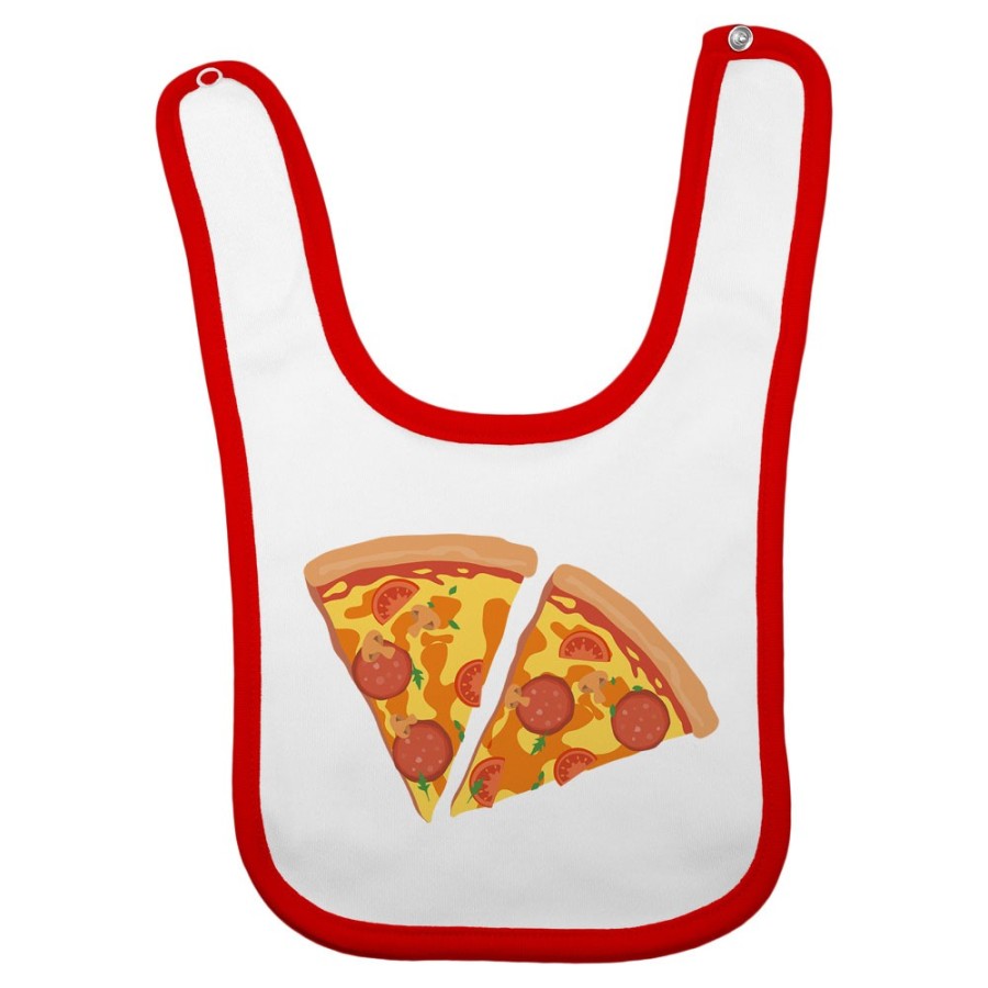 Bavaglino neonato due spicchi di pizza Per la famiglia