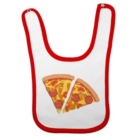 Bavaglino neonato due spicchi di pizza Per la famiglia