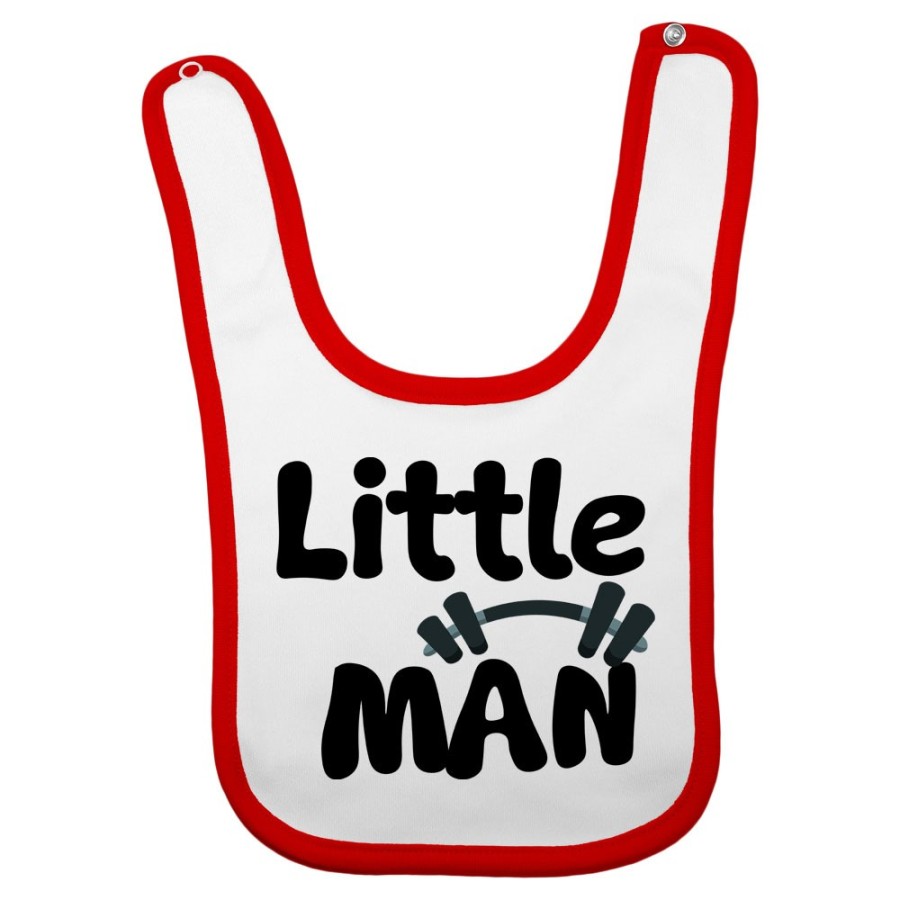 Bavaglino neonato little man little lady Per la famiglia
