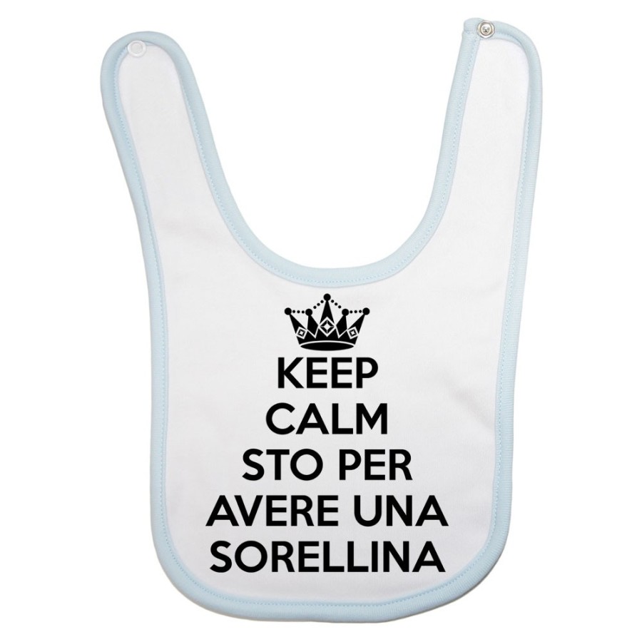 Bavaglino neonato keep calm sto per avere un fratellino una sorellina Per la famiglia
