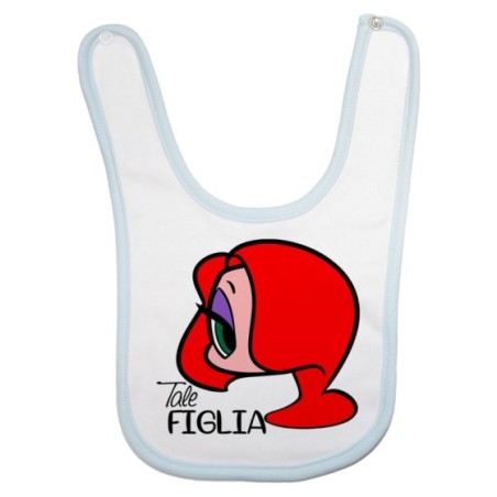 Bavaglino neonata tale figlia jessica rabbit Per la famiglia