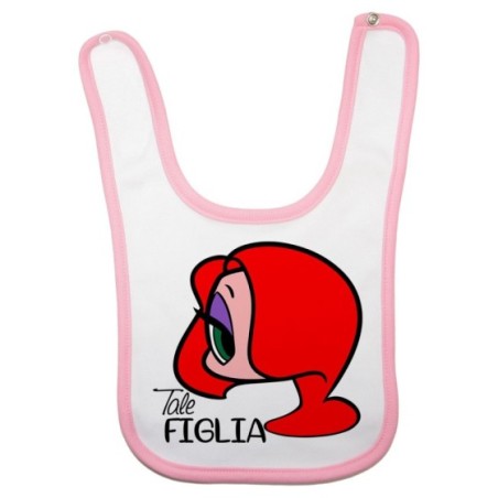 Bavaglino neonata tale figlia jessica rabbit Per la famiglia