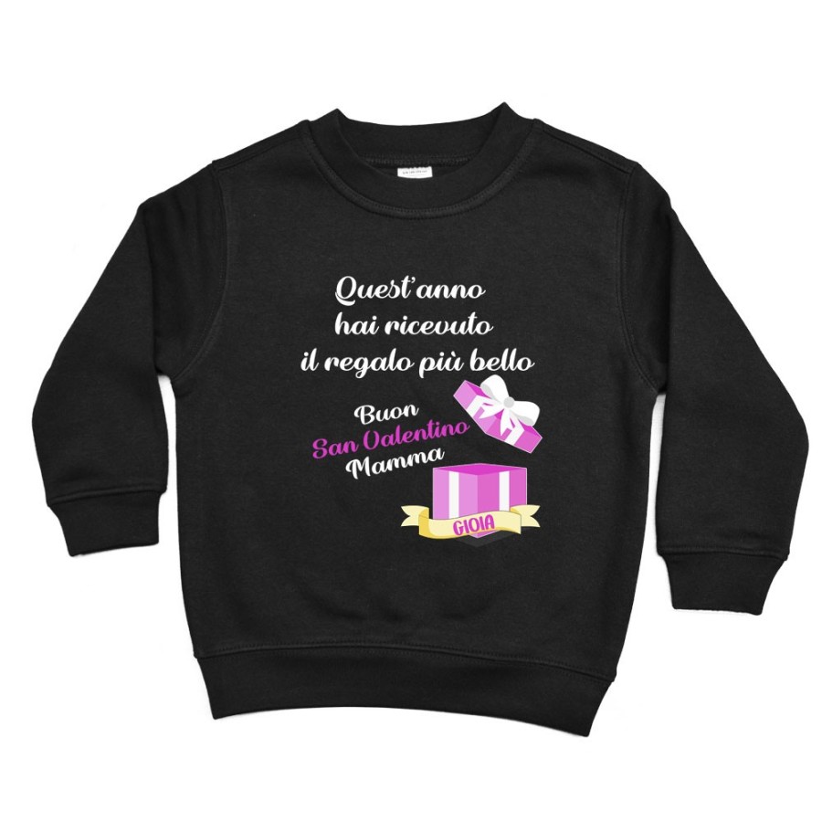 Felpa bambino quest'anno hai ricevuto il regalo più bello buon san valentino mamma Love