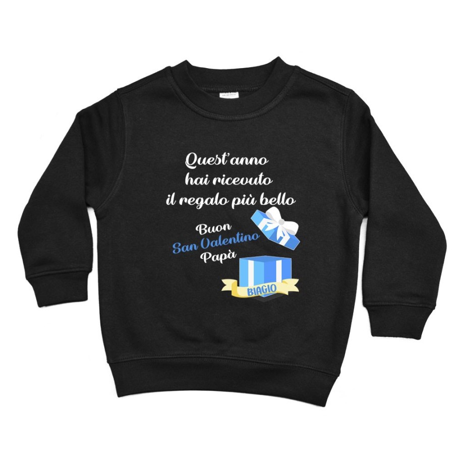 Felpa bambino quest'anno hai ricevuto il regalo più bello buon san valentino mamma Love