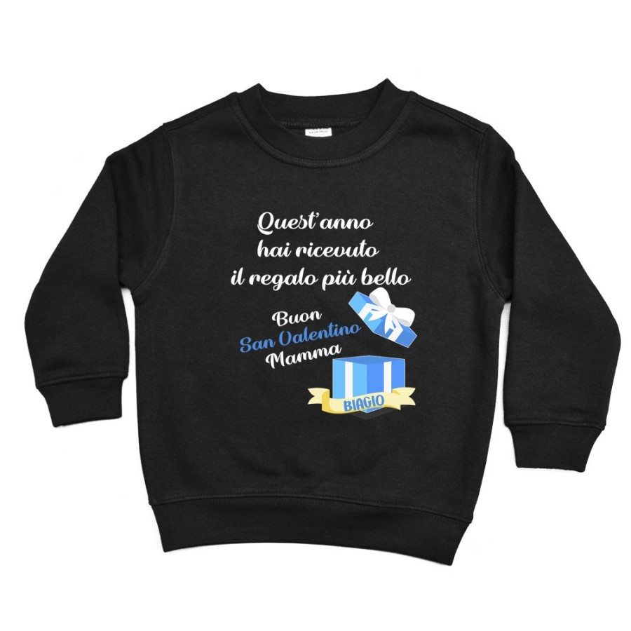 Felpa bambino quest'anno hai ricevuto il regalo più bello buon san valentino papà Love