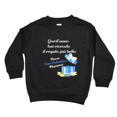 Felpa bambino quest'anno hai ricevuto il regalo più bello buon san valentino papà Love