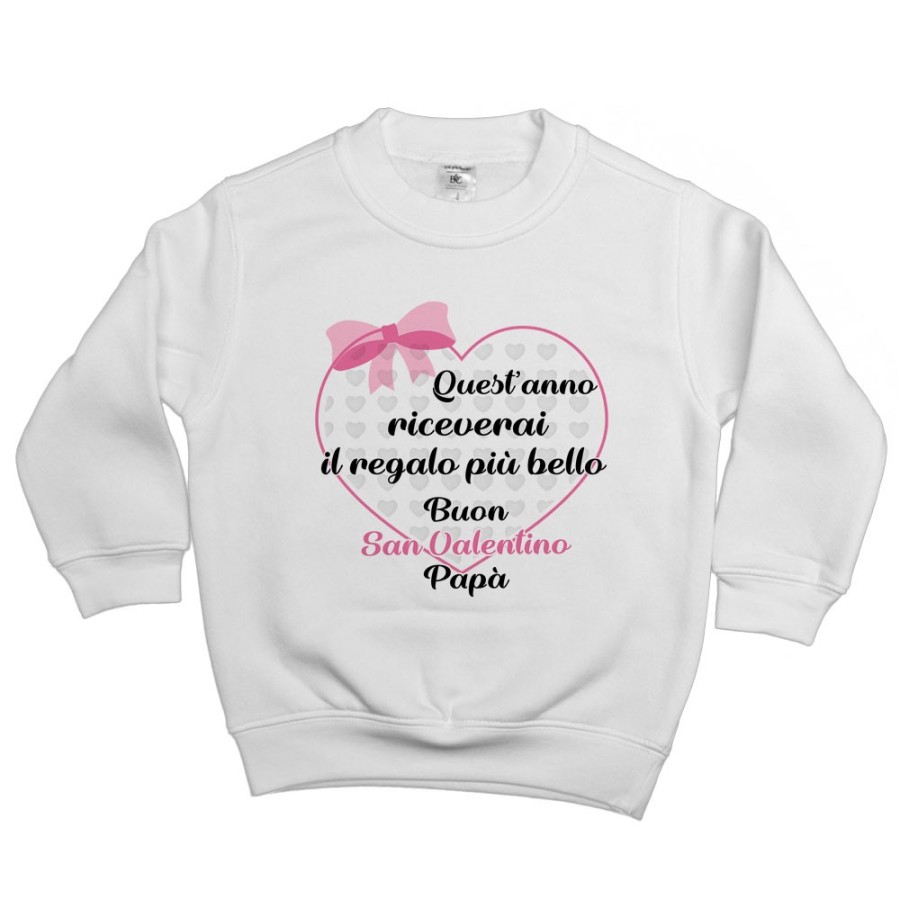 Felpa bambino quest'anno riceverai il regalo più bello buon san valentino mamma Love