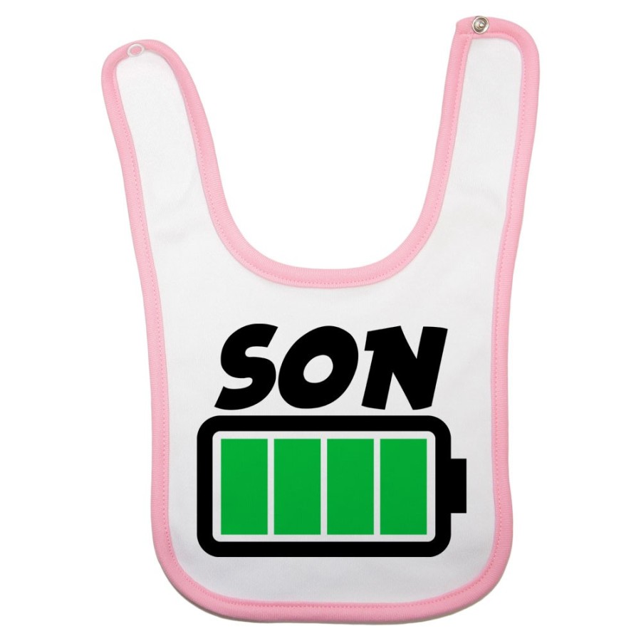 Bavaglino neonato super charged son super charged daughter Per la famiglia