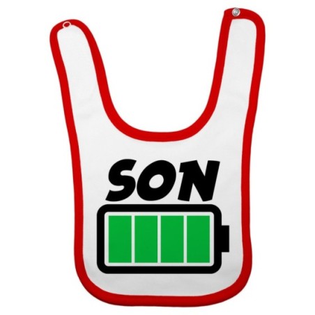 Bavaglino neonato super charged son super charged daughter Per la famiglia