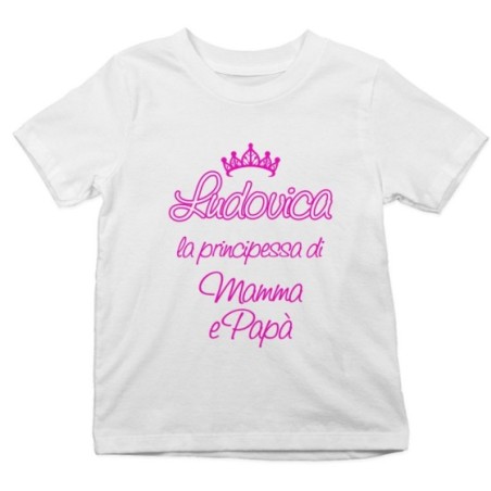 T-shirt bambino personalizzato con nome sono la...