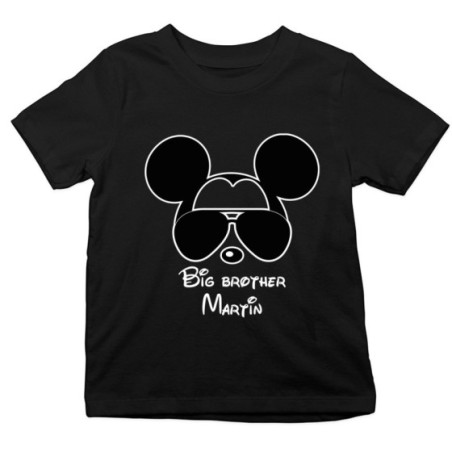 T-shirt bambino personalizzato con nome big brother mickey