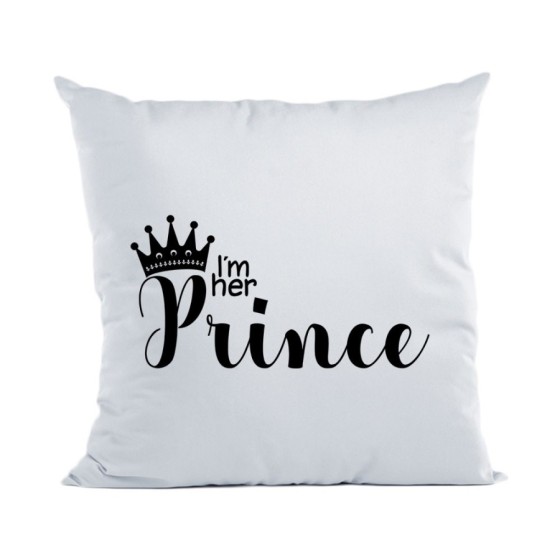 Cuscino personalizzabile con nome i'm her prince Love