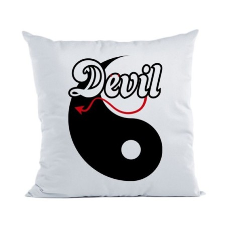 Cuscino personalizzabile con nome yin devil