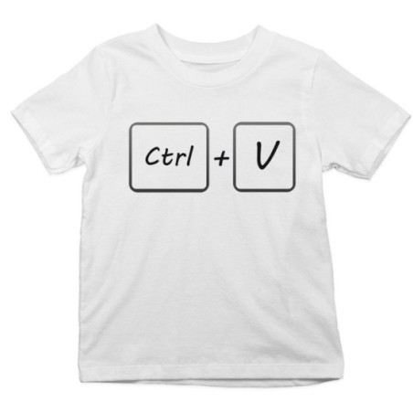 T-shirt bambino ctrl+v