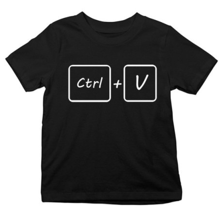 T-shirt bambino ctrl+v Per la famiglia