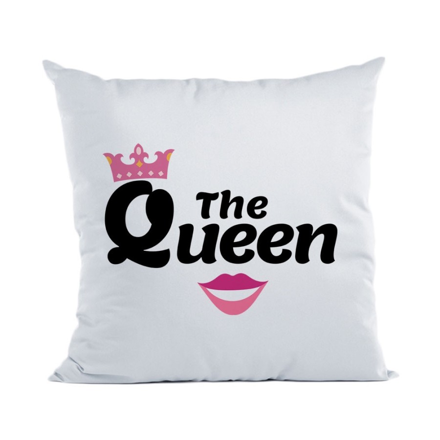 Cuscino personalizzabile con nome the queen smile Love