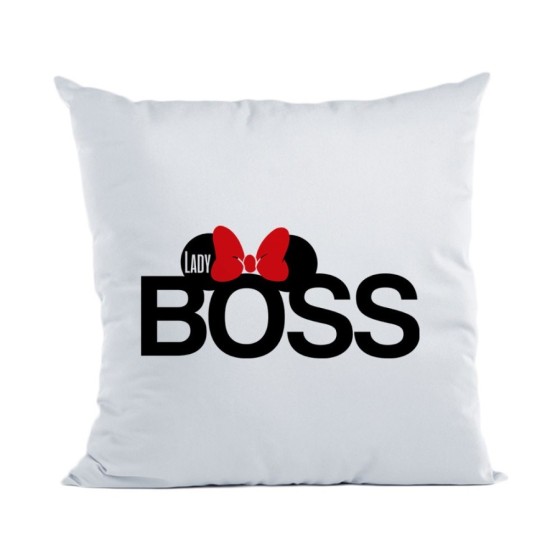 Cuscino personalizzabile con nome lady boss Love