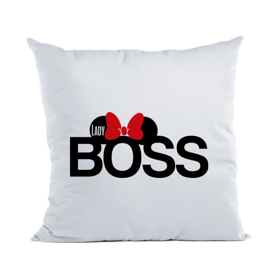 Cuscino personalizzabile con nome lady boss Love