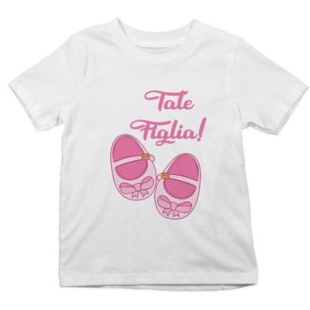 Tshirt bambina tale figlia con scarpine di danza