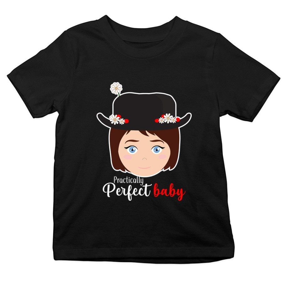 T-shirt bambina practically a perfect baby Per la famiglia