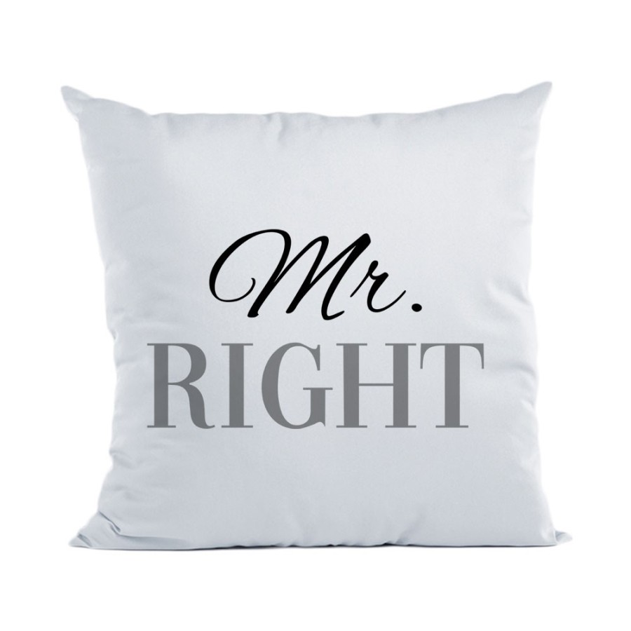 Cuscino personalizzabile con nome mr right Love