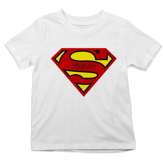 T-shirt bambino super figlio super figlia Per la famiglia