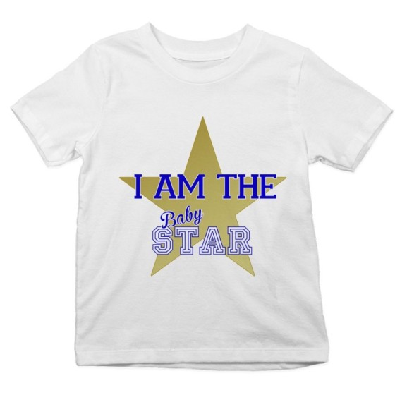 T-shirt bambina i am the baby star Per la famiglia