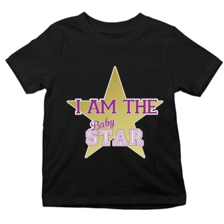 T-shirt bambina i am the baby star Per la famiglia