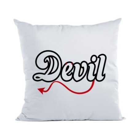Cuscino personalizzabile con nome devil