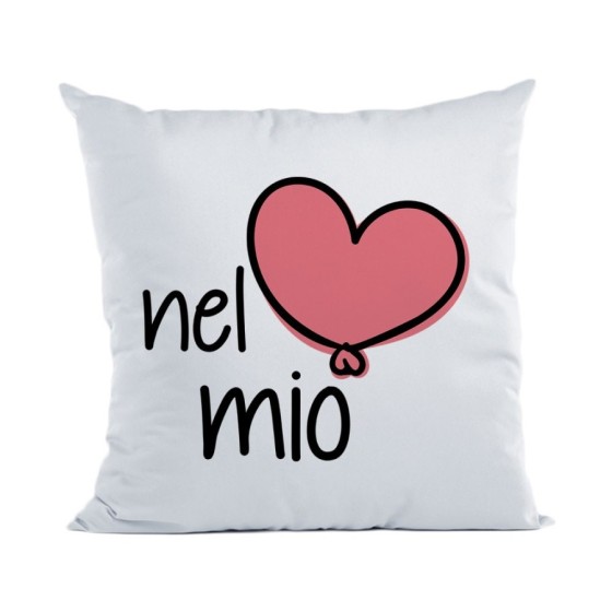 Cuscino personalizzabile con nome nel mio cuore Love