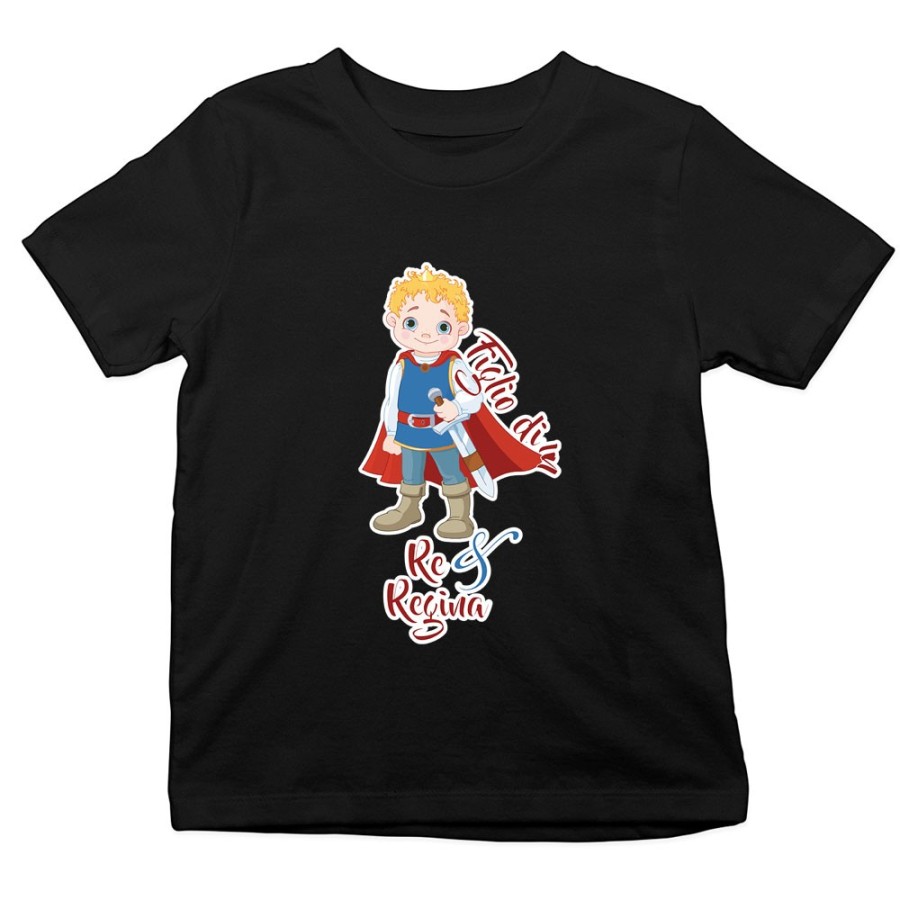 T-shirt bambina figlio di un re e regina royal Per la famiglia