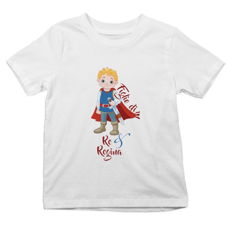 T-shirt bambina figlio di un re e regina royal Per la famiglia