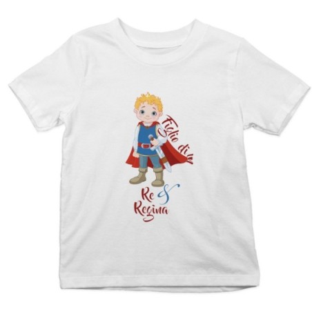 T-shirt bambina figlio di un re e regina royal Per la famiglia
