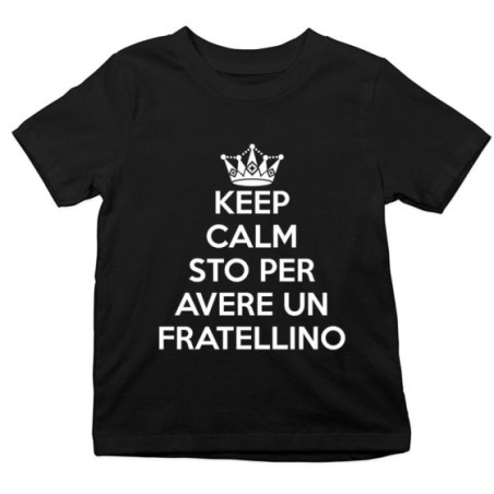 T-shirt bambino keep calm sto per avere un fratellino una sorellina Per la famiglia