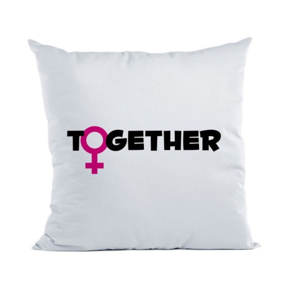 Cuscino personalizzabile con nome together Love