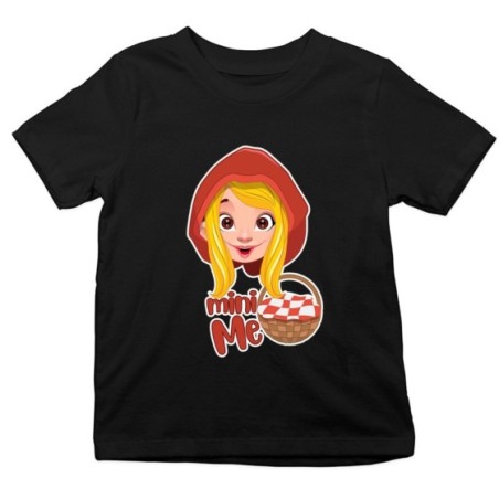 T-shirt bambina mini me cappuccetto rosso 