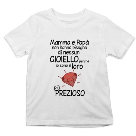 T-shirt bambino mamma papà non hanno bisogno di nessun...