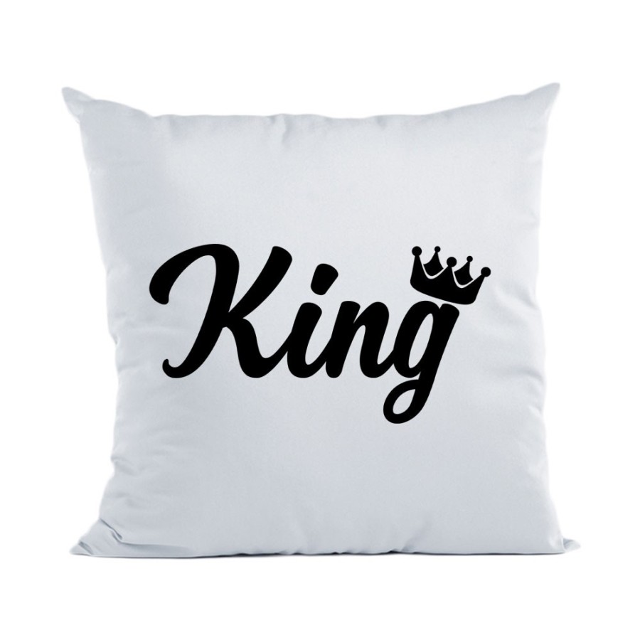 Cuscino personalizzabile con nome king con corona Love